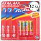 Robust Plus Ultra No.9575 Alkalické batérie AAA, LR03 1.5V, v blisteri, 12 ks